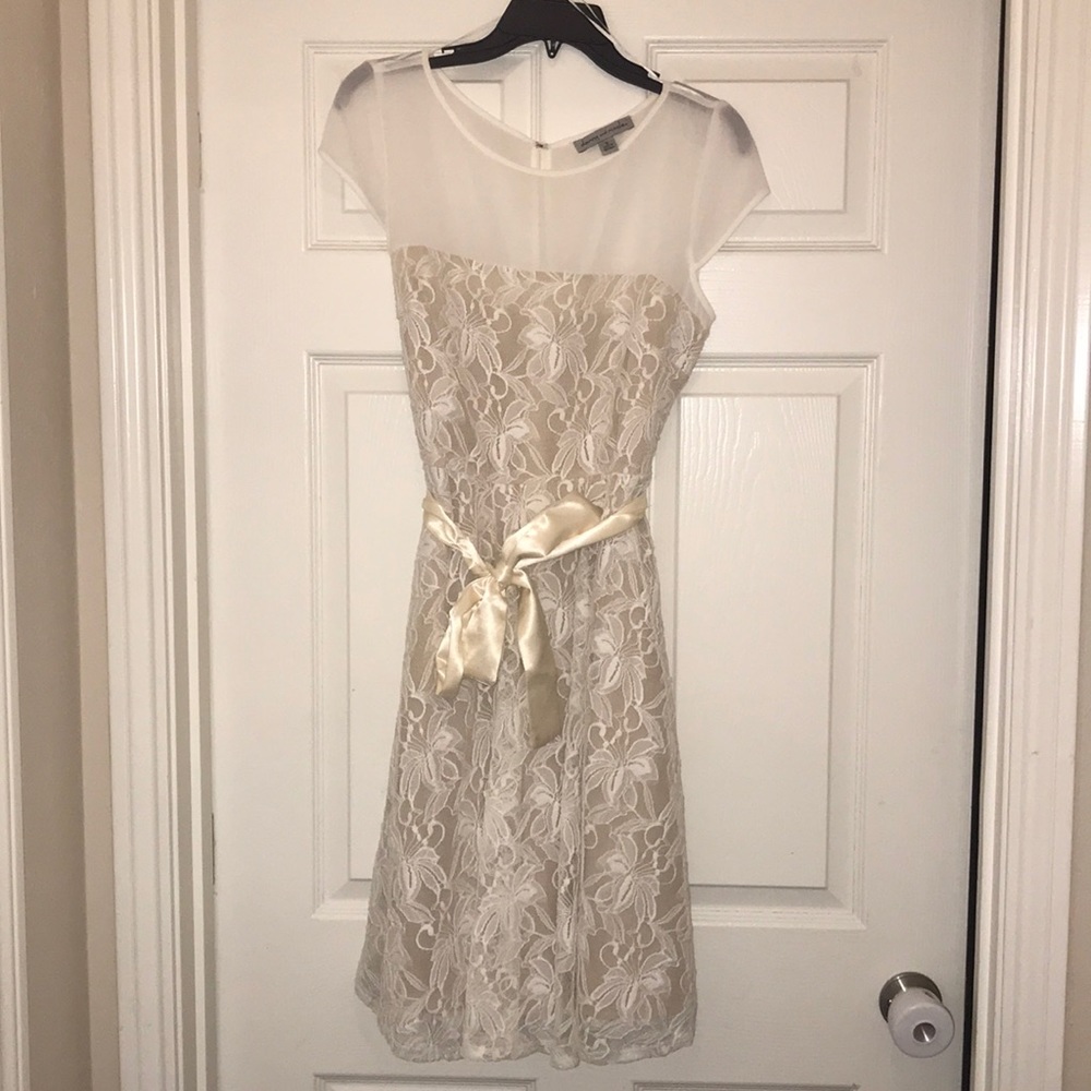 White lace dress